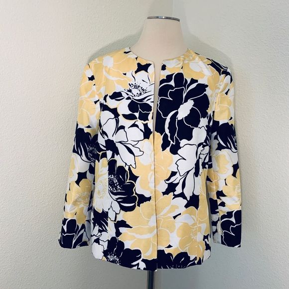 Kasper Jackets & Blazers - Kasper Black Yellow White Jacket 14